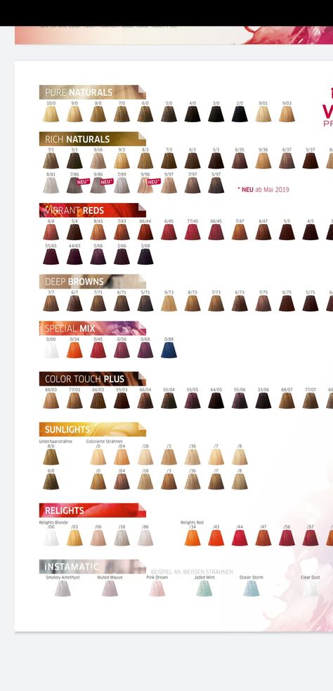 Wella Hair Color Chart, Wella Hair Color, Wella Hair, Wella Color, Hair Color Chart, Deep Brown, Vibrant Red, Hair Inspo, Hair Color