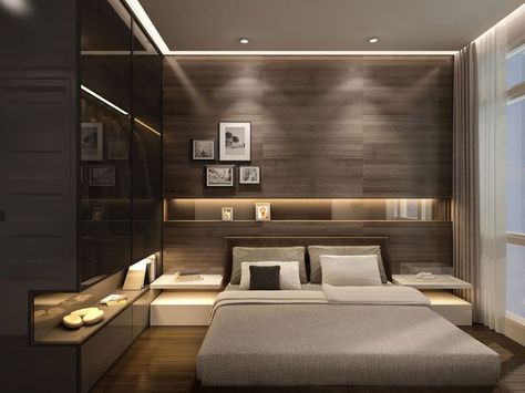 Reka Bentuk Bilik Tidur, Luxury Bedrooms, Minimalist Bedroom Design, Modern Bedroom Interior, Bilik Tidur, Bedroom Ceiling, Bedroom Bed Design, Bedroom Floor, Modern Bedroom Design