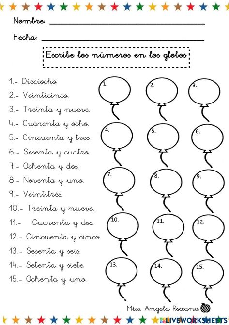 Escribe los números en los globos según se indica. Math Activities Preschool, Tutti Frutti, School Subjects, Math Activities, Preschool Activities, Middle School, Preschool, Coding, Pre School