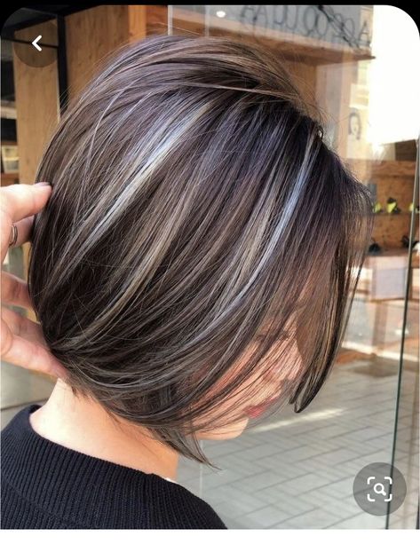 Brown Hair With Silver Highlights, Grey Hair Transformation, Grey Hair Inspiration, Silver Highlights, Brown Hair With Blonde Highlights, Blending Gray Hair, Gray Hair Highlights, Brown Blonde Hair, Grey Hair Color