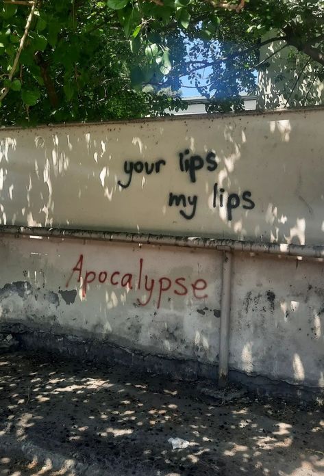 Your Lips My Lips Apocalypse, Lovers Quotes, Music Aesthetic, Your Lips, Upside Down, Graffiti, Lips, Collage, Feelings