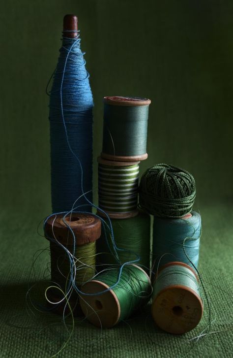 Spools of thread | Photography by Maura McEvoy Thread Photography, Spools Of Thread, Still Life Photos, Thread & Yarn, Wooden Spools, Thread Spools, Sewing Notions, Crazy Quilts, Still Life Painting