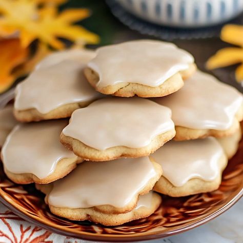 Easy Maple Cookies With Maple Icing Top Recipes on 2024-2025 Maple Cookie Icing, Easy Maple Recipes, Maple Syrup Cookie Recipes, Soft Maple Sugar Cookies, Maple Sugar Cookies Recipe, Sugar Cookies With Maple Syrup, Maple Iced Cookies, Maple Cake With Maple Frosting, Maple Glaze For Cookies