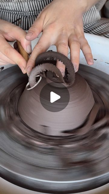 Clay & Canvas on Instagram: "How to trim a foot on a bowl 🍨I get lots of questions about trimming in general but trimming a foot onto a bowl can be a tricky process to start with! Take it slow and don’t try it for the first time on a bowl you love, make a few practice pieces ! 🤍
.
.
.
.
.
#artist #potter #creative #teaching #education #pottery #new #potterythrowing #beginnertips" How To Trim Pottery, Trimming Pottery Bowls, Clay Canvas, Pottery Tips, Take It Slow, Clay Bowl, Ceramics Ideas, Ceramic Ideas, Thrown Pottery