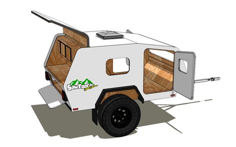 Sawtooth Enterprises – Design – Fabrication – R&D Back Country Camping, Teardrop Trailer Camping, Off Road Teardrop, Diy Teardrop Trailer, Teardrop Trailer Plans, Vintage Motorhome, Mini Campers, Teardrop Camper Plans, Offroad Trailer