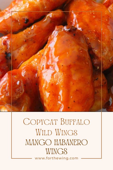 Don’t fear the habanero. Don’t worry about the heat. Well, ok, maybe a little. But it’s really tamed by the fantastic mango sauce. This might well be the perfect combination of sweet and heat. This is what Buffalo wing sauce wants to be when it grows up. This copycat Buffalo Wild Wings mango habanero sauce is nothing but awesome. Buffalo Wild Wings Honey Bbq Sauce, Copycat Buffalo Wild Wings, Mango Habanero Wings, Habanero Wings, Buffalo Wild Wings Sauces, Homemade Wings, Mango Habanero Sauce, Pasta Fagioli Soup Recipe, Pasta Fagioli Soup