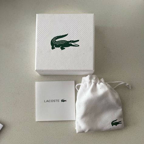 Women’s Lacoste Stainless Steel Crocodile Chain Bracelet- Gold Brand New Comes With Box And Dust Bag Set In Stainless Steel Approx. Length: 7-1/2" Lobster Clasp Closure Thank You For Shopping My Store Happy Poshing Gold Branding, Gold Bracelet Chain, Bag Set, Swag Outfits, Chain Bracelet, Dust Bag, Shop My, Stainless Steel, Women Jewelry