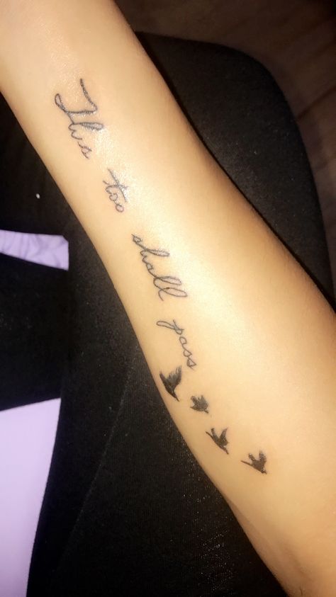 This Too Shall Pass forearm tattoo Butterfly Ankle Tattoos, Saved Pictures, Ankle Tattoos, Summer Tattoo, This Too Shall Pass, Tattoos For Daughters, Ankle Tattoo, Forearm Tattoos, Forearm Tattoo