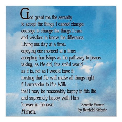 Serenity Prayer Poster Prayer Poster, Poetry Posters, Grant Me The Serenity, Bible Verse Art Print, Word Poster, Serenity Prayer, Bible Verse Art, Prayers For Healing, Morning Prayers