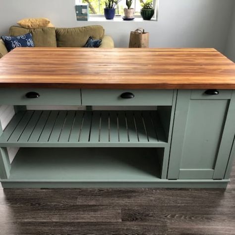 Butchers Block Countertop, Recycled Dresser, Barnwood Bar, Hardwood Countertops, Paint Cabinet, Butcher Block Kitchen Island, Table Island, Block Countertops, Butcher Block Island Kitchen