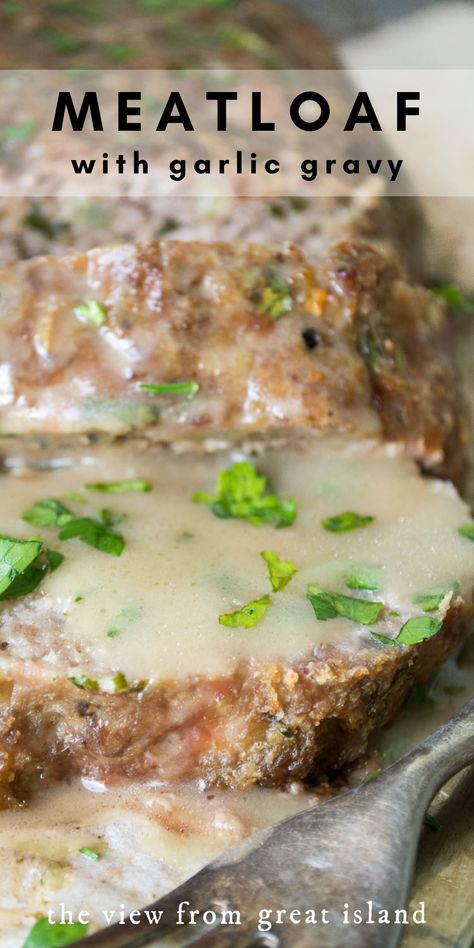 1770 House Meatloaf, Ina Garten Meatloaf Recipe, Garlic Gravy, Ina Garden, Dinner Beef, Meatloaf Ingredients, Ina Garten Recipes, Barefoot Contessa, Loaf Recipes