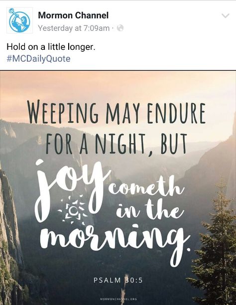 Joy Cometh In The Morning, Joy Comes In The Morning, Psalms Verses, Joy In The Morning, Joy Quotes, Church Quotes, New Beginning Quotes, Joy Of The Lord, Lds Quotes