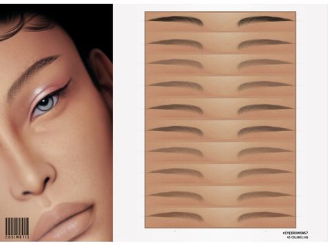 Eyebrows Preset Sims 4, Sims 4 Presets Eyebrows, Sims Brows Cc, Sims 4 Cc Makeup Eyebrows, Sims4 Eyebrows, Ts4 Eyebrows, Sims 4 Cc Eyebrows, Sims Eyebrows, Cosimetic's Sims 4