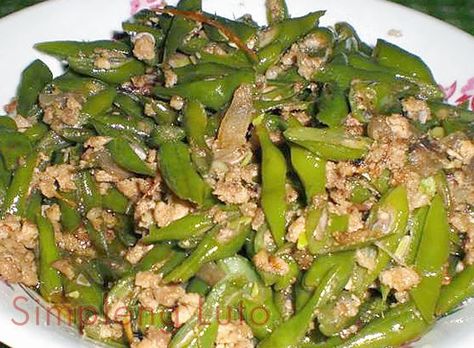 Giniling Recipe, Philippines Recipes, Pork N Beans, A Simple Life, Pinoy Food, Green Bean Recipes, Filipino Food, Baguio, Green Bean