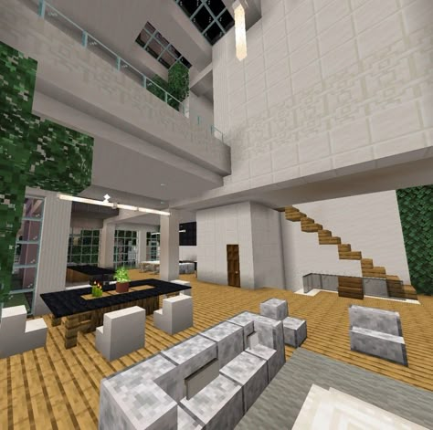 Minecraft Mansion Interior, Minecraft Hotels Ideas, Dining Room Minecraft, Minecraft Dining Room, Minecraft Cute Builds, Minecraft Layout, Minecraft Storage Room, Minecraft Beach, Minecraft Interiors