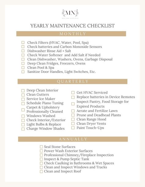 Home Maintenance Checklist: A Simple Routine You Can Actually Do! - MALLORY NIKOLAUS High Maintenance Routine, Dishwasher Rinse Aid, Maintenance Routine, Simple Routine, Home Maintenance Checklist, Plant Window, Clean Fridge, Maintenance Checklist, Washing Windows