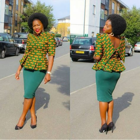 Here are some lovely Unique Ankara Styles: Ankara Lover wills get the Best in This Collection,Check out these beautiful styles we have sourced just for you. Plain And Pattern, Trendy Ankara Styles, African Tops, Ankara Skirt And Blouse, Afrikaanse Mode, Ankara Style, African Print Dresses, African Prints, African Clothing Styles