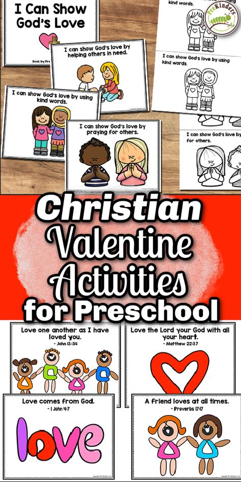 These fun Valentines activities from PreKinders can be used in Christian Preschool programs and Sunday schools. Find free printables, activities and ideas that you can use during your Valentines theme for your Preschool Bible class! There are so many creative ideas you can use to teach your preschool Bible class! Christian Valentines Activities, Sunday School Valentines, Preschool Valentines Activities, Valentines Activities, Fun Activities For Preschoolers, Valentines Theme, Play Dough Mats, Christian Preschool, Dough Mats