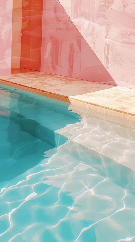 Outdoors pool swimming pool architecture. | premium image by rawpixel.com / Ratcharin Noiruksa Pool Decking Ideas, Painting Blue Background, Pool Artwork, Backyard Pool House, Pool Architecture, Pool Drawing, Iphone Wallpaper Pink, Swimming Pool Art, Pool Pergola