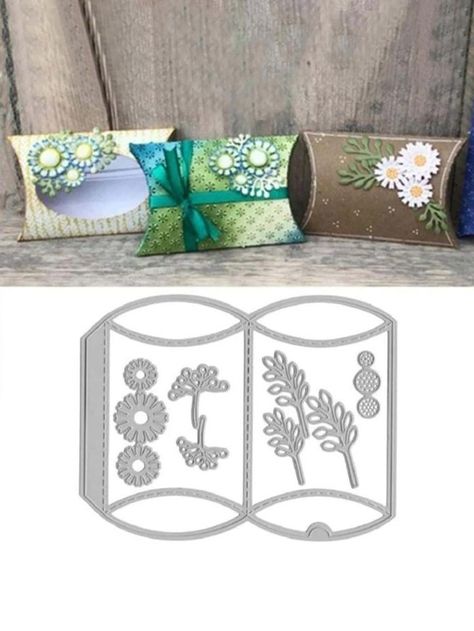 How To Make Scrapbook, Album Diy, Gift Box Template, Scrapbooking Photo, Box Patterns, Stencil Crafts, Pillow Box, Box Template, Pillow Gift