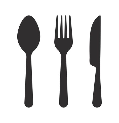 Fork Spoon Knife Cutlery Vector Icon Illustration Spoon And Fork Logo Design, Cutlery Illustration, Fork Illustration, Knife Illustration, Fork Logo, Knife Logo, Fork Spoon Knife, Fork And Knife, Vector Animation