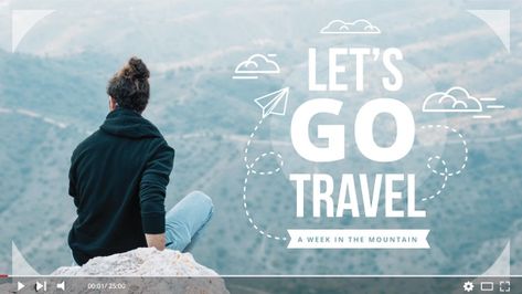 Let's go travel youtube thumbnail | Free Vector #Freepik #freevector Youtube Video Thumbnail, Social Video, Travel Ads, Youtube Design, Thumbnail Design, Youtube Thumbnail, Explore Travel, Travel Info, City Trip