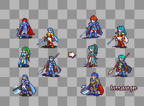 hut on X: "Fire Emblem sprites redrawn https://t.co/AgJktcJXHD" / X Fire Emblem Sprites, Fire Emblem Pixel, Fire Emblem Art, Art Games, Pixel Art Characters, Pixel Art Games, Fire Emblem, Game Art, Pixel Art