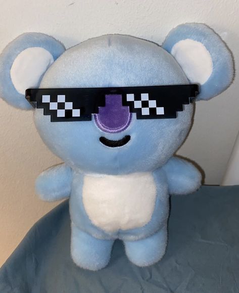 Rm With Koya, Koya Bt21 Aesthetic, Namjoon Pfp Aesthetic, Koya Aesthetic, Bts Plushies, Rm Blue, Bt21 Plushies, Koya Bt21, Rm Aesthetic