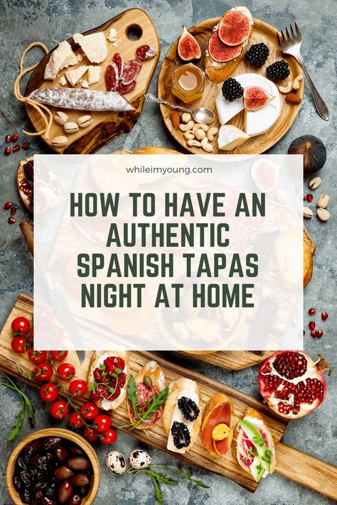 Spanish Tapas Party, Spanish Menu, Authentic Spanish Recipes, Tapas Night, Spanish Dinner, Tapas Dinner, Spanish Tapas Recipes, Traditional Spanish Recipes, Tapas Party