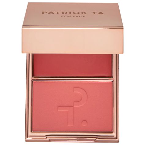 Major Beauty Headlines - Double-Take Crème & Powder Blush - PATRICK TA | Sephora Patrick Ta, Makeup Needs, Peach Blush, Powder Blush, Cream Blush, Makeup Items, Foundation Brush, Double Take, Makati