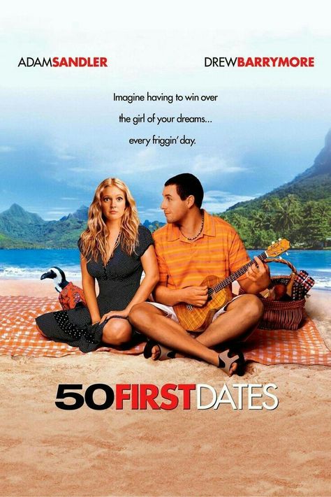 Adam Sandler Movies, 50 First Dates, Best Meatballs, Adam Sandler, Drew Barrymore, Serious Relationship, Romantic Movies, Good Movies To Watch, First Dates