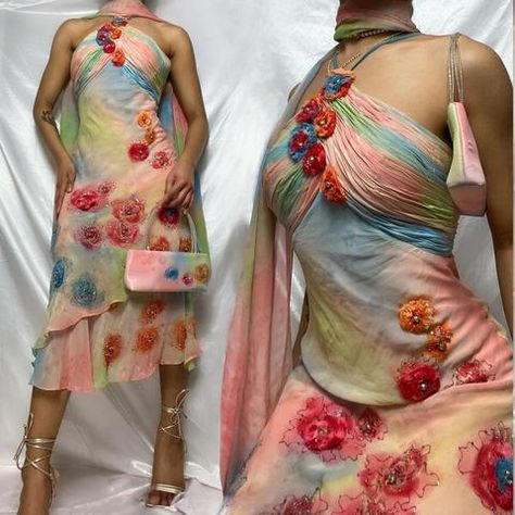 Watercolor Floral Dress, Freakum Dress, Summer Fairy, Silk Set, Holiday Summer, 2000s Fashion Outfits, Special Delivery, Mode Inspo, Fashion Fits