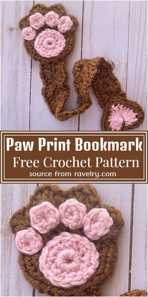 Elegant Free Crochet Bookmark Patterns | Crochet Patterns Paw Print Bookmark, Crochet Dog Bookmarks Free Patterns, Crochet Dog Bookmark, Crochet Cat Bookmarks Free Patterns, Crochet Book Marks Free Pattern, Crochet Bookmarkers, Free Crochet Bookmark Patterns, Free Crochet Bookmark, Bookmark Crochet Tutorial