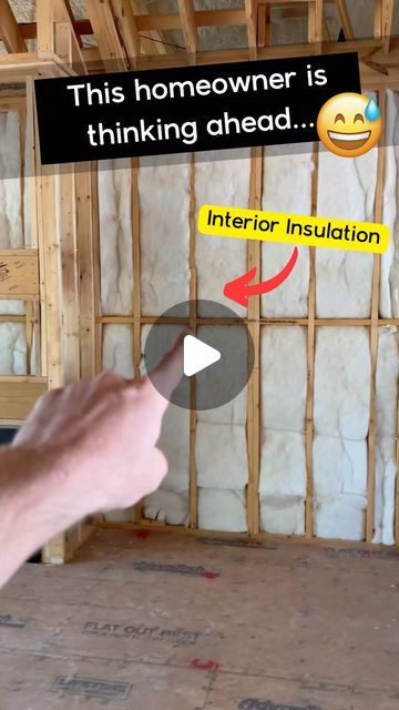 Dennis Comstock - Builder Brigade on Instagram: "✅The Ultimate Home Building Checklist on my site #BuilderBrigade ✅ ✅ Interior wall insulation is not common on new construction homes. Only the exterior will typically have insulation. Consider the rooms that would benefit from interior insulation for noise dampening, like bedrooms, laundry, and bathrooms. Share this with someone building soon.   #interiorinsulation #noisedampening #rockwool #insulation #BuilderBrigade #homebuildingtips #homebuilding #customHome #newhome #newhomeconstruction #homedesign #homeinspiration #homeinspo #customhomes #housetour #newconstruction #newconstructionhomes #homeplans #construction #buildingahouse #realestatetips" Rockwool Insulation, Insulation Ideas, House Insulation, Exterior Wall Insulation, Home Building Checklist, Builder Brigade, Interior Wall Insulation, Building Hacks, Exterior Insulation