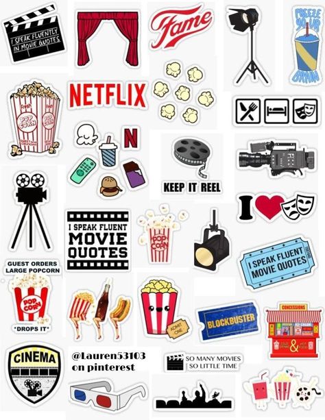 Red Sticker Pack❤️ Film Party, Movie Stickers, Posters Decor, Stickers Cool, Tumblr Stickers, Scrapbook Stickers Printable, Hydroflask Stickers, Movie Themes, Movie Party