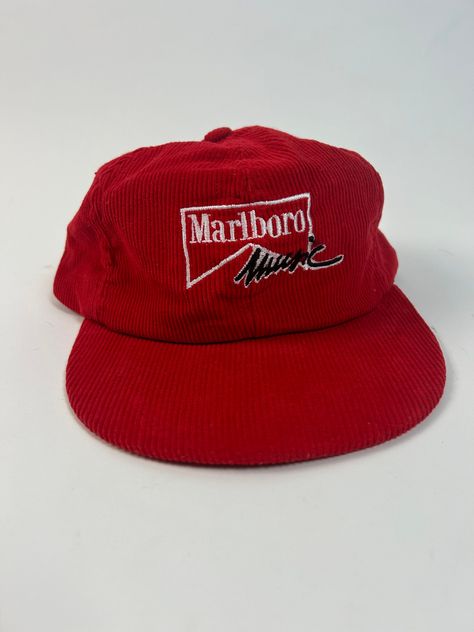 Vintage Marlboro hat 90s Corduroy Snapback Streetwear Hats, Vintage Trucker Hats, Valentine Day Special, Vintage Cap, Closet Goals, Fashion Board, Fashion Pieces, Snapback Cap, Trucker Cap