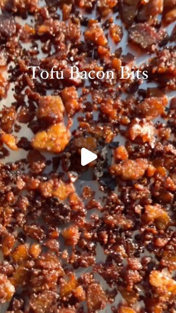 Tofu Bacon Bits, Smoked Tofu Recipe, Bacon Aioli, Bean Tofu, Tofu Bacon, Tofu Cubes, Tofu Marinade, Fava Bean, Coconut Aminos