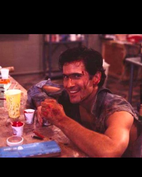 Happy Belated Birthday Bruce! My First Horror Man Crush! Groovy! It was Back in June but I didn’t post. So. I am now! #groovy #brucecampbellisgod #evildead #armyofdarkness #horror #horrormovies #nightmare #birthday Ash Williams, Bruce Campbell, Evil Dead, A Man, Ash