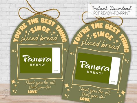 Teacher Gift Card Printable, Teacher Appreciation Gift Card Printable, Gift Card Printable, Teacher Appreciation Gifts Printables, Teacher Appreciation Gift Card, Printable Teacher Appreciation, Teacher Appreciation Printables, Teacher Gift Card, Sliced Bread