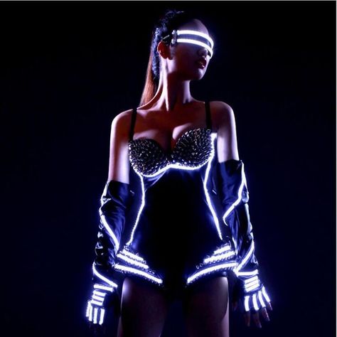 Led Pants, Led Glasses, Led Costume, Led Clothing, Festival Outfits Rave, Outfits Rave, Dance Accessories, Cyberpunk Fashion, Futuristic Fashion