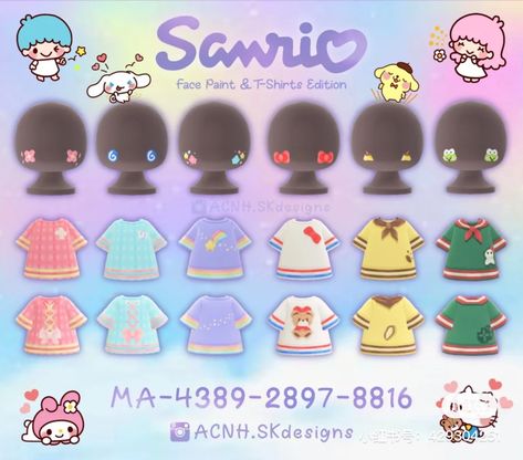 Fairycore Design Codes Acnh, Animal Crossing Design Codes, Animal Crossing Design, Acnh Kidcore, Motif Acnl, Acnh Clothes, Animal Crossing 3ds, Ac New Leaf, Animal Crossing Funny