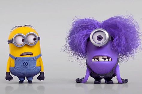 i am like the purple minion...until I get my coffee. Natural Hair Memes, Purple Minion, Despicable Me 2 Minions, Purple Minions, Minion Characters, Minion Gif, Minions Love, Cute Minions, Despicable Me 2