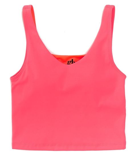 GB Active Big Girls 7-16 Tank Top | Dillard's Neon Pink Shirts, Neon Pink Tank Top, Neon Tank Top, 14th Birthday, Classic Wardrobe Staples, Pink Tank, Pink Tank Top, Dillard's, Halloween Ideas