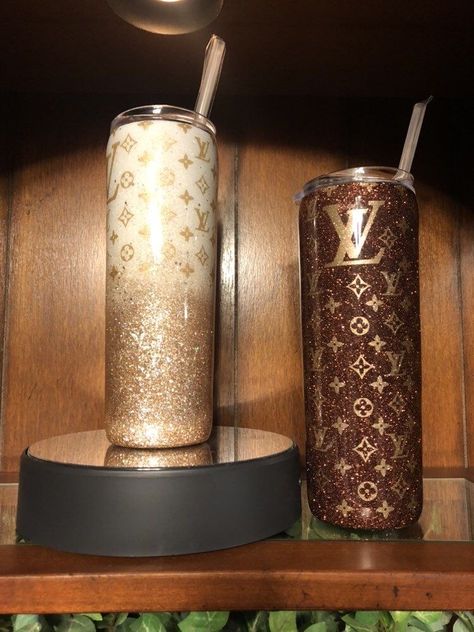 Louis Vuitton Inspired, Yeti Cup Designs, Tumblr Cup, Disney Cups, Personalized Starbucks Cup, Custom Starbucks Cup, Glitter Tumbler Cups, Yeti Cup, Custom Tumbler Cups