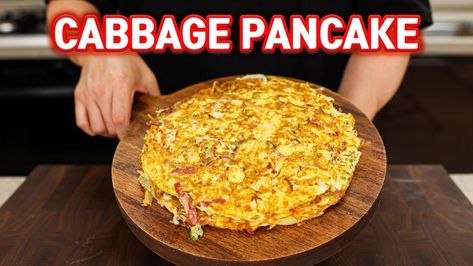 4 Ways to Enjoy Cabbage - Aaron & Claire Food Recipes Korean, Cabbage Pancake Recipe, Kimchi Stew Recipe, Hotteok Recipe, Cabbage Pancakes, Spicy Korean Food, Korean Cabbage, Cabbage Egg, Korean Appetizers