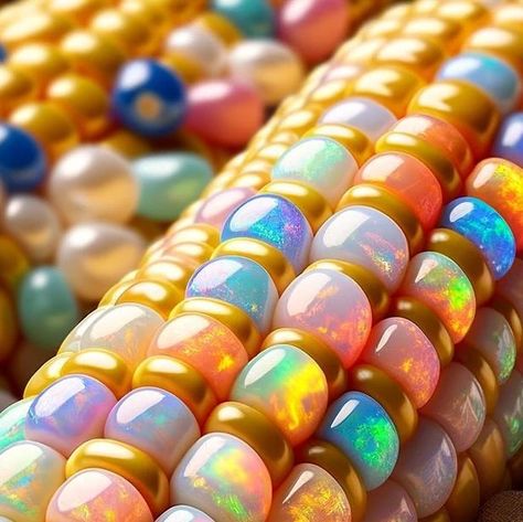 @rachelsaibrainstorming on Instagram: "Corn art inspired by real Glass Gem corn. The last picture is a real picture of glass gem corn that inspired the AI ones. I think I heard about it for the first time last summer. It’s really beautiful. #glass #glassgemcorn #plantart #foodart #beads #gemstones #springcolors #ai #aiart #designinspo" Picture Of Glass, Gem Corn, Glass Gem Corn, Glass Gems, Glass Pictures, Plant Art, Gummy Bears, Spring Colors, Real Pictures