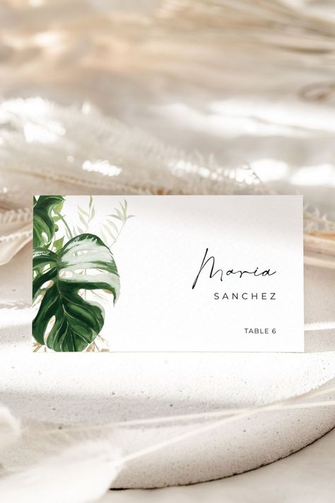 editable place card	place card wedding	place card template	wedding name card	place card printable	name card template	flat place card	wedding place card	name card	DIY name cards	tropical place card	monstera place card	tropical name card

instant download
editable template
printable place cards
printable name cards

monstera wedding
tropical wedding
tropical greenery wedding Monstera Printable, Tropical Place, Leaves Name, Wedding Name Cards, Place Card Template, Venue Decor, Wedding Name, Monstera Plant, Seating Chart Wedding