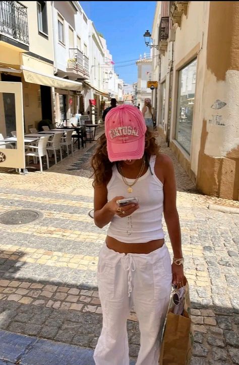 Sardinia Italy Outfit, City Break Outfit Summer, Portugal Fits, European Beach, Spain Outfit, City Break Outfit, 20 Outfits, Holiday Outfits Summer, Outfits For Summer