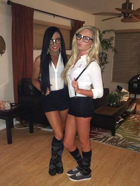 Nerd Halloween Costumes For Women, Nerd Costume Ideas For Women, Nerdy Costumes, Nerd Costume Diy, Nerd Halloween Costumes, Nerd Costumes, Geek Costume, Mean Girls Costume, Nerd Costume