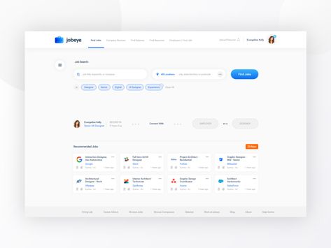 Job Search Dashboard dash careers page job application job app employ portal search career job minimal dashboard design clean interface web ux ui Dashboard Ui Design Web Application, Ui Design Web Application, Crm Design, Minimal Dashboard, Search Ui, Web And App Design, Job Page, Job Website, Dash Board